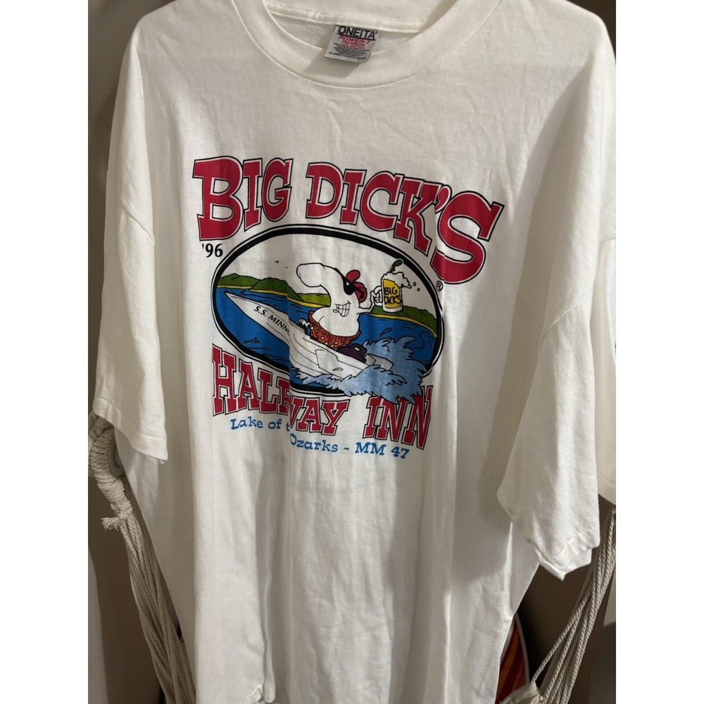 Vintage Big Dicks Halfway Inn Lake Of The Ozarks‎ T Shirt Funny Dirty Comedy